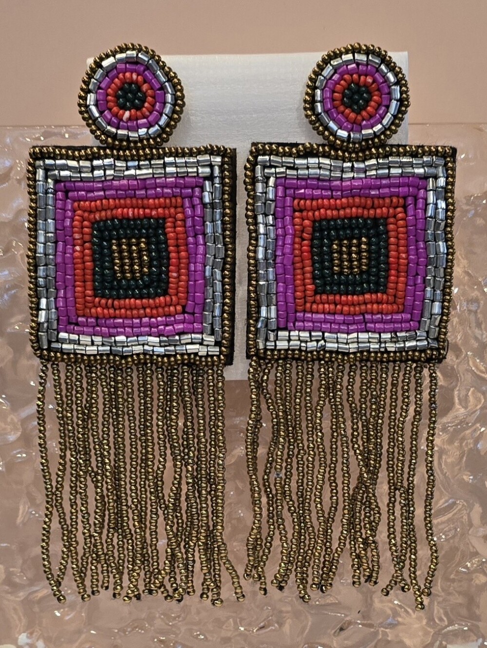 Vibrant Handmade Statement Earrings